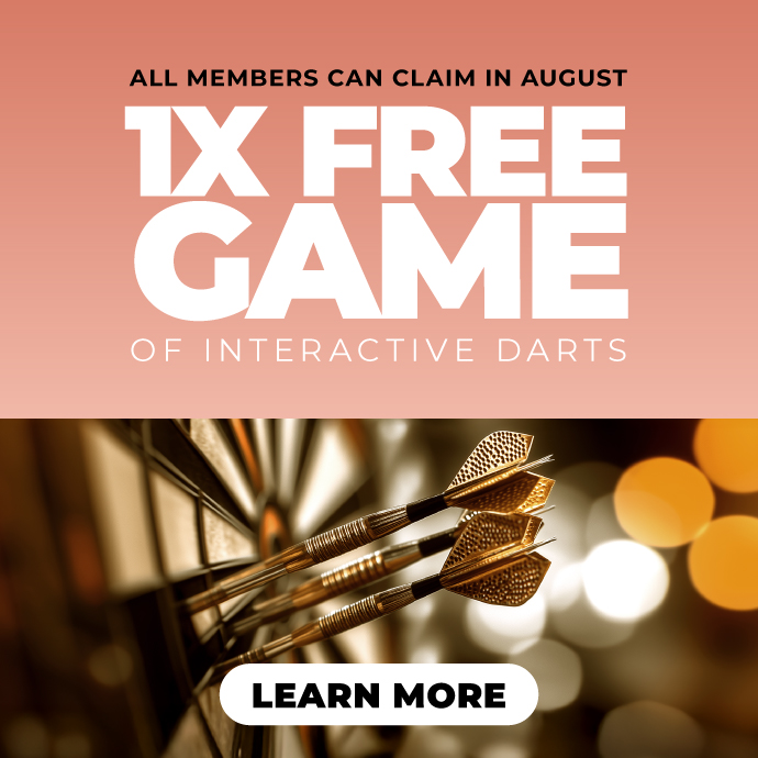 1x Free Game of Darts