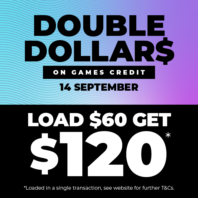 DOUBLE DOLLARS Games Credit Loads